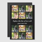 Personalisieren von Foto-Collage und Text Magnetkarte (Vorne/Hinten)