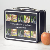 Personalisieren von Foto-Collage und Text Metall Brotdose (Beispiel)