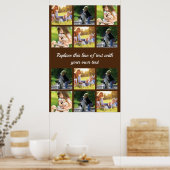 Personalisieren von Foto-Collage und Text Poster (Küche)