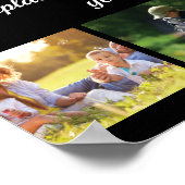 Personalisieren von Foto-Collage und Text Poster (Ecke)