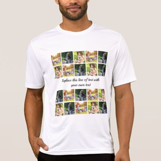 Personalisieren von Foto-Collage und Text T-Shirt (Vorderseite)