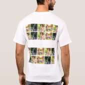 Personalisieren von Foto-Collage und Text T-Shirt (Rückseite)