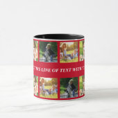 Personalisieren von Foto-Collage und Text Tasse (Zentrum)