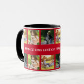 Personalisieren von Foto-Collage und Text Tasse (Vorderseite Links)