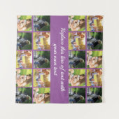 Personalisieren von Foto-Collage und Text Wandteppich (Vorderseite (Horizontal))