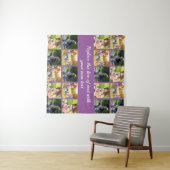 Personalisieren von Foto-Collage und Text Wandteppich (Beispiel (Horizontal))