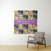 Personalisieren von Foto-Collage und Text Wandteppich (Beispiel)