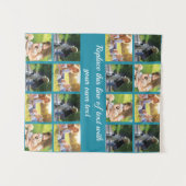 Personalisieren von Foto-Collage und Text Wandteppich (Vorderseite (Horizontal))