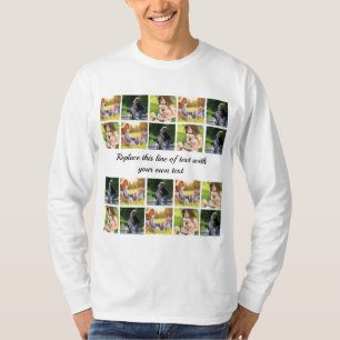 Personalisieren von Foto- und Textdateien T-Shirt