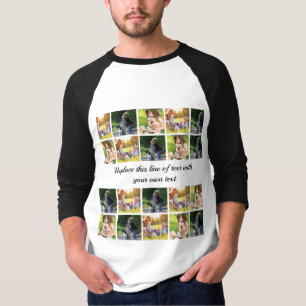 Personalisieren von Foto- und Textdateien T-Shirt