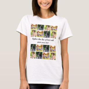 Personalisieren von Foto- und Textdateien T-Shirt
