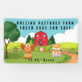Personalisieren von frischen Eiern für den Verkauf Banner (Horizontal)