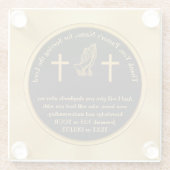 Personalisieren von Geschenken für Pastoren Glasuntersetzer (Rückseite)