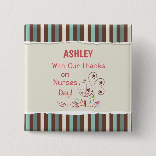 Personalisieren, von Gruppe, glücklichen Krankensc Button (Vorderseite)