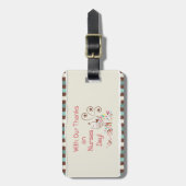 Personalisieren, von Gruppe, glücklichen Krankensc Gepäckanhänger (Vorderseite vertikal)