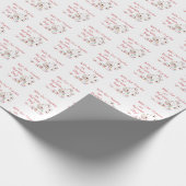 Personalisieren, von Gruppe, glücklichen Krankensc Geschenkpapier (Ecke)