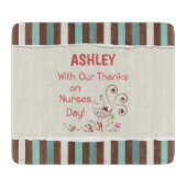 Personalisieren, von Gruppe, glücklichen Krankensc Schneidebrett (Vorderseite)