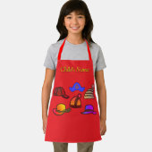 Personalisieren von Hat Collection Kids Red Craft Schürze (Insitu)