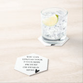 Personalisieren von Hexagon-Spitze Untersetzer (Vor Ort)