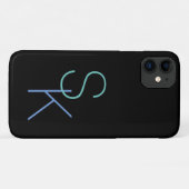 Personalisieren von Initialen, Großbuchstaben auf Case-Mate iPhone Hülle (Rückseite (Horizontal))