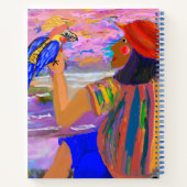 Personalisieren von Journal Meditative Woman & Bir Notizblock (Rückseite)