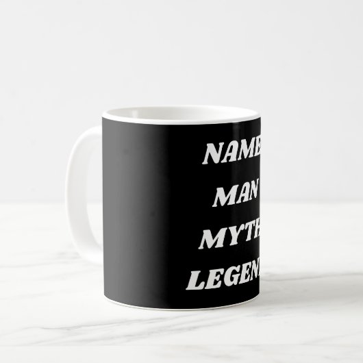Personalisieren von Mensch, Mythos, Legende Kaffeetasse (Vorderseite Links)