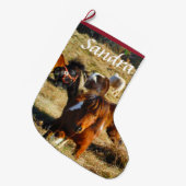 Personalisieren von Mini-Pferden Großer Weihnachtsstrumpf (Vorderansicht (hängend))