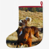 Personalisieren von Mini-Pferden Großer Weihnachtsstrumpf (Rückseite)