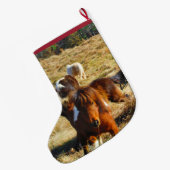 Personalisieren von Mini-Pferden Großer Weihnachtsstrumpf (Rückseite (Hängend))