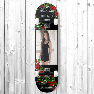 Personalisieren von Namen und großen Fotos Skateboard