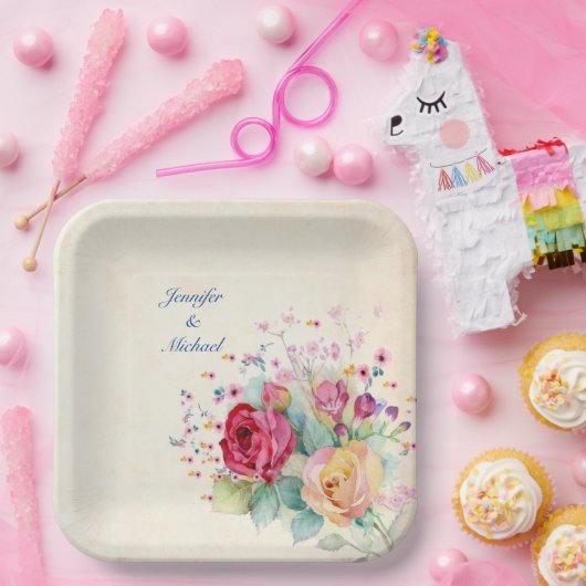 Personalisieren von Namen und Texthochzeiten von R Pappteller (Party)