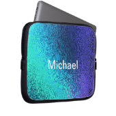 Personalisieren von NamensShades in Blau Laptopschutzhülle (Vorne Rechts)