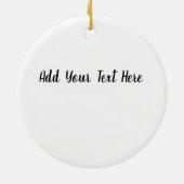 Personalisieren von Originalarbeiten Keramik Ornament (Hinten)