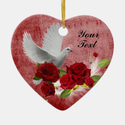 Personalisieren von Ornamenten Keramikornament (Vorne)