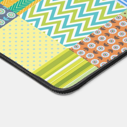 Personalisieren von Patchwork Schreibtischunterlage (Ecke)