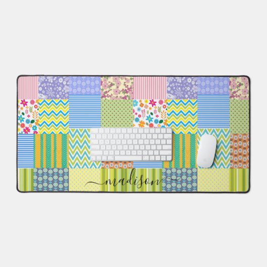 Personalisieren von Patchwork Schreibtischunterlage (Tastatur & Maus)