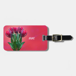 Personalisieren von Red Tulips Gepäckanhänger