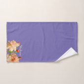 Personalisieren von Rose Buds Periwinkle Hintergru Badhandtuch Set (Handtuch)
