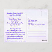 Personalisieren von Stiefmütterchen, Geburtstagspo Postkarte (Rückseite)