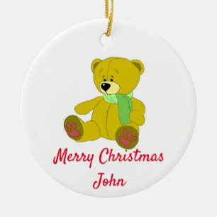 Personalisieren von Teddy Keramik Ornament