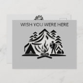 Personalisieren von Text-Camping-Reisen Postkarte (Vorne/Hinten)