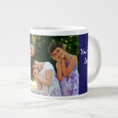 Personalisieren von Text Custom Kids Foto Vater Bi Jumbo-Tasse (Vorderseite Rechts)