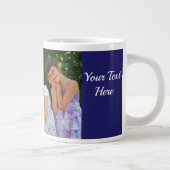 Personalisieren von Text Custom Kids Foto Vater Bi Jumbo-Tasse (Rechts)