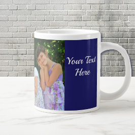 Personalisieren von Text Custom Kids Foto Vater Bi Jumbo-Tasse