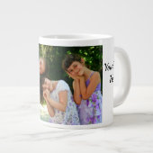 Personalisieren von Text Custom Kids Foto Vater Bi Jumbo-Tasse (Vorderseite Rechts)