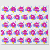 Personalisieren von Wiederholungsnamen und Altersk Geschenkpapier (Flach)