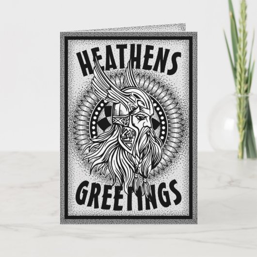 Personalisieren von Wiking Heathens Greetings Karte (Vorderseite)