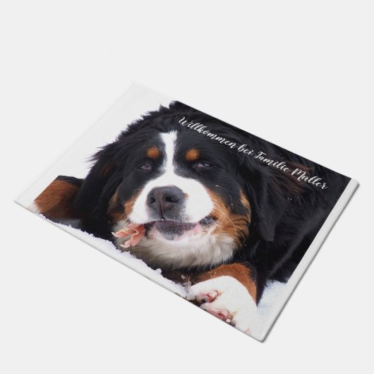 Personalisieren, Vorlage, Tier, Haustier, leben, Fußmatte (Schrägansicht)