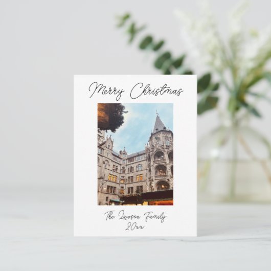 Personalisieren Weihnachtsmarkt München Deutschlan Postkarte (Stehend Vorderseite)