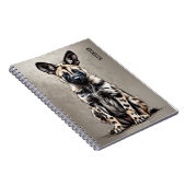 PERSONALISIEREN: Wildhund | Notebook-Journal Notizblock (Rechte Seite)